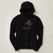 Boom Ribbons ALZ Awareness Support ALZ Warrior Hoodie (Design voorkant)