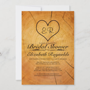 Boom Ring Bridal Shower-uitnodigingen Kaart
