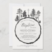 Boom Ring met Deer Doop Uitnodiging (Voorkant)