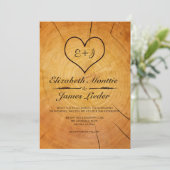 Boom Ring Wedding Invitations Kaart (Staand voorkant)