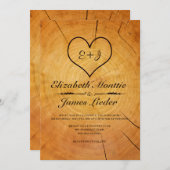 Boom Ring Wedding Invitations Kaart (Voorkant / Achterkant)