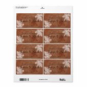 Boom Ringen Rustiek Land Water Fles Label (Full Sheet)