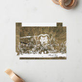 Boom Rings Shabby Lace bedankt je notities (Voorkant / Achterkant in situ)