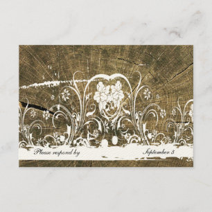 Boom Rings Shabby Lace Rsvp met enveloppen