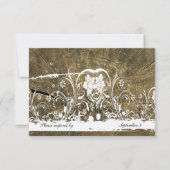 Boom Rings Shabby Lace Rsvp met enveloppen (Voorkant)