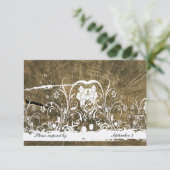 Boom Rings Shabby Lace Rsvp met enveloppen (Staand voorkant)