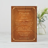 Boom Rings Wedding Invitations Kaart (Staand voorkant)