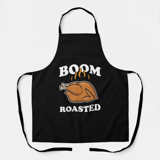 Boom Roasted Happy Thanksgiving Funny Turkey Gift Schort (Voorkant)