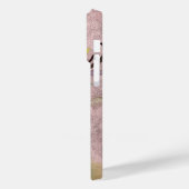 Boom rode vogel geschilderde kunst bleke roze Case-Mate iPhone case (Achterkant / Links)