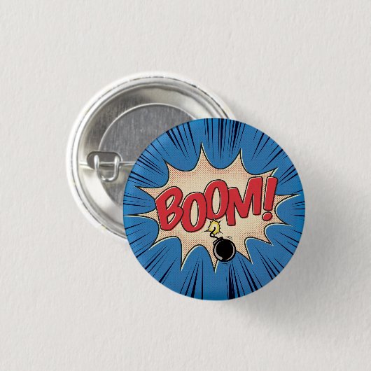 Boom! Ronde Button 3,2 Cm (Voorkant /achterkant)