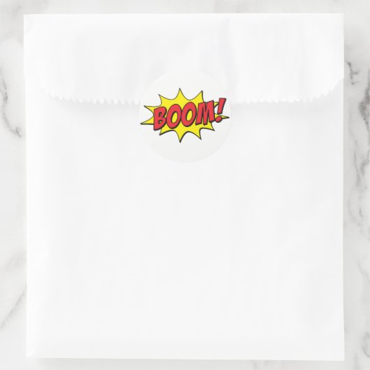 Boom Ronde Sticker (Tas)