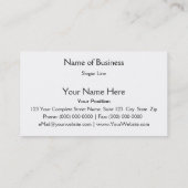 Boom Rood en Geel Comic Book Action Bubble Visitekaartje (Achterkant)