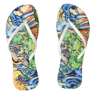 Boom Roots (1890) Van Gogh botanical art unisex Teenslippers