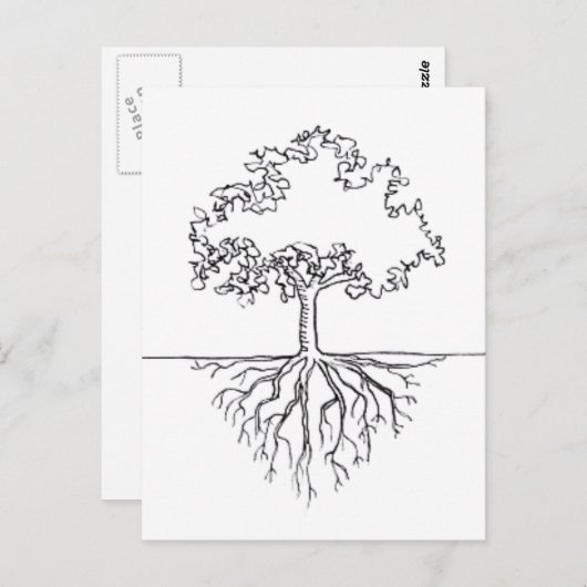 Boom Roots Briefkaart (Voorkant / Achterkant)