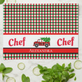 Boom Ruck Chef Red Green Holiday Pset Theedoek (Gevouwen)