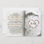 Boom Rustic Wedding Invitations Kaart (Voorkant)