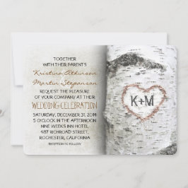 Boom Rustic Wedding Invitations Kaart