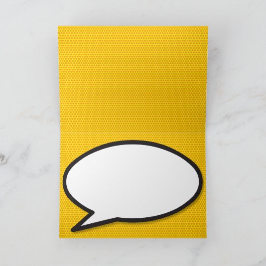 BOOM Save the Date Leuk Retro Strip Pop Art Aankondiging (Binnen)