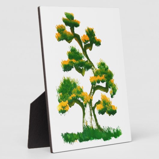 Boom schilderen op olifant fotoplaat (Zijkant)