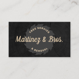 Boom-service en circulaire zagen verwijderen visitekaartje