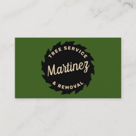 Boom-service en circulaire zagen verwijderen visitekaartje