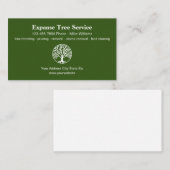 Boom Service Modern Sjabloon Logo  Visitekaartje (Voorkant / Achterkant)