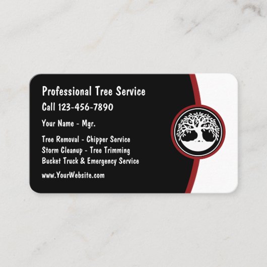 Boom Service Modern-visitekaartje Visitekaartje (Voorkant)