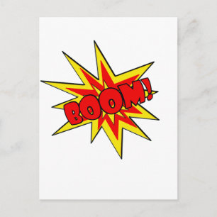 Boom! SFX-Cartoon Briefkaart