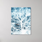 Boom silhouet canvas afdruk (Voorkant)