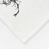 Boom Silhouet Fleece Deken (Hoek)
