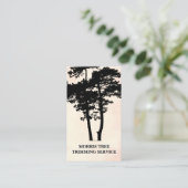 Boom Silhouet | Landschapsarchitectuur | Tuinman Visitekaartje (Staand voorkant)