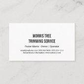 Boom Silhouet | Landschapsarchitectuur | Tuinman Visitekaartje (Achterkant)