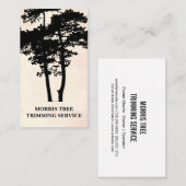 Boom Silhouet | Landschapsarchitectuur | Tuinman Visitekaartje (Voorkant / Achterkant)