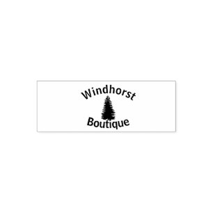 Boom silhouet  zelfinktende stempel