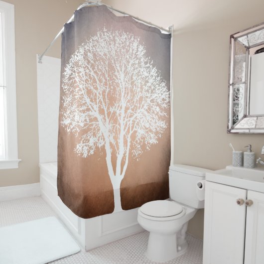 Boom silhouette Design 204 Douchegordijn (In situ)