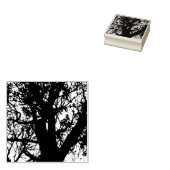 Boom Silhouette Fotografie Kunststempel Rubberstempel (Gestempeld)