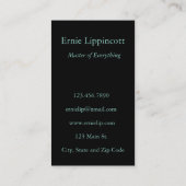 Boom Silhouette - Hoe jaloers is de maan? Visitekaartje (Achterkant)