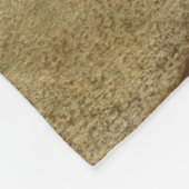 Boom Silhouette op Bronze Achtergrond Fleece Deken (Hoek)