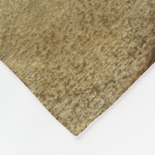 Boom Silhouette op Bronze Achtergrond Fleece Deken (Hoek)