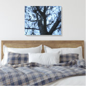 Boom Silhouette Photogarph Canvas Afdrukken (Insitu (Slaapkamer))