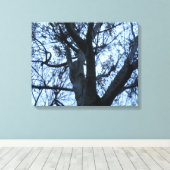 Boom Silhouette Photogarph Canvas Afdrukken (Insitu (Houten vloer))
