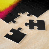 Boom Silhouetten met Rainbow Sky Flare Legpuzzel (Zijkant)