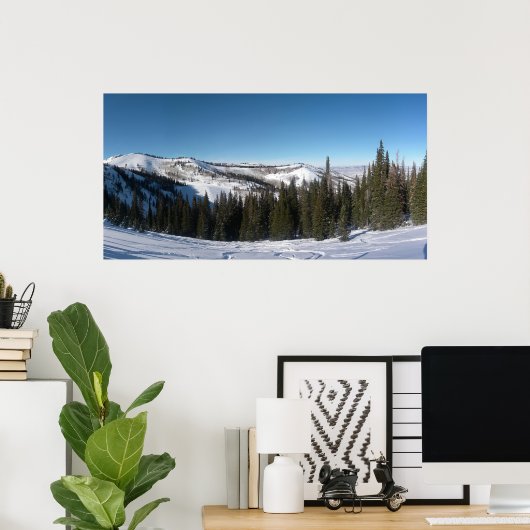 Boom Skiing Poster (Thuiskantoor)