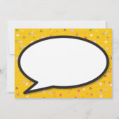 BOOM Sla de datum op Leuk Retro Strip Pop Art Kaart (Achterkant)