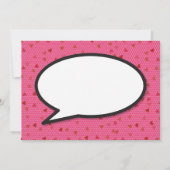 BOOM Sla de datum op Leuk Retro Strip Pop Art Save The Date (Achterkant)