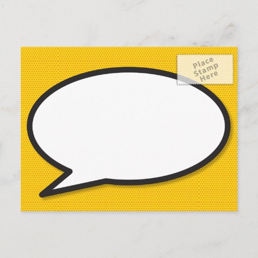 BOOM Sla de Pop van het stripboek van de Datum van Aankondigingskaart (Achterkant)