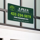 Boom snoei service spandoek (Buitenkant Gebouw)