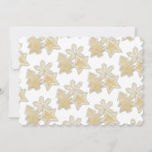 Boom Snowflake kerstsuiker koekjesfeest Kaart (Achterkant)