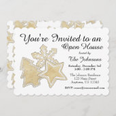 Boom Snowflake kerstsuiker koekjesfeest Kaart (Voorkant / Achterkant)