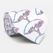 Boom, Socotra Dragon Tree Drawing Stropdas (Opgerold)